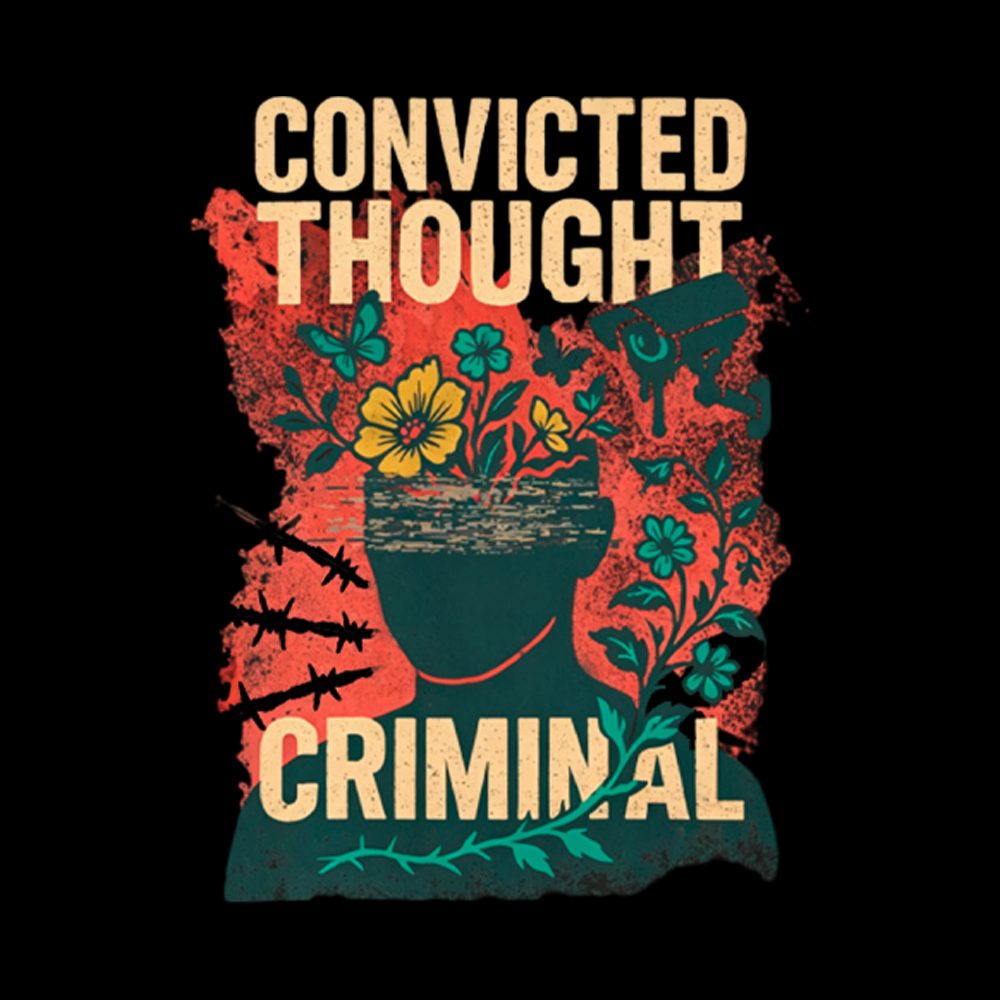 Convicted Thought Criminal Washed T-Shirt