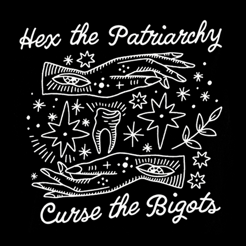 Hex The Patriarchy Curse The Bigots Washed T-Shirt