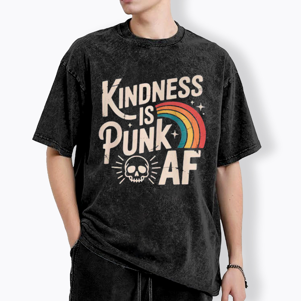 Kindness Is Punk AF Washed T-Shirt