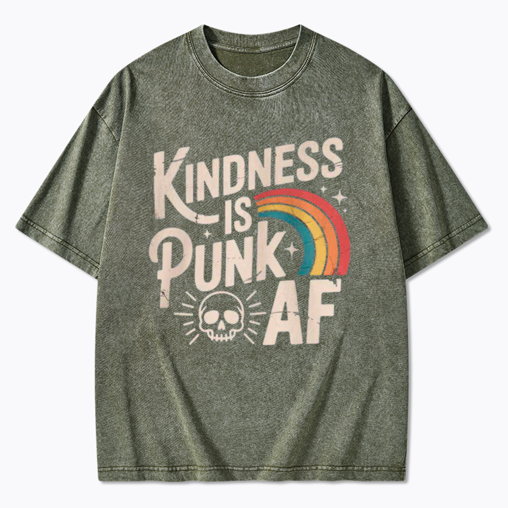 Kindness Is Punk AF Washed T-Shirt