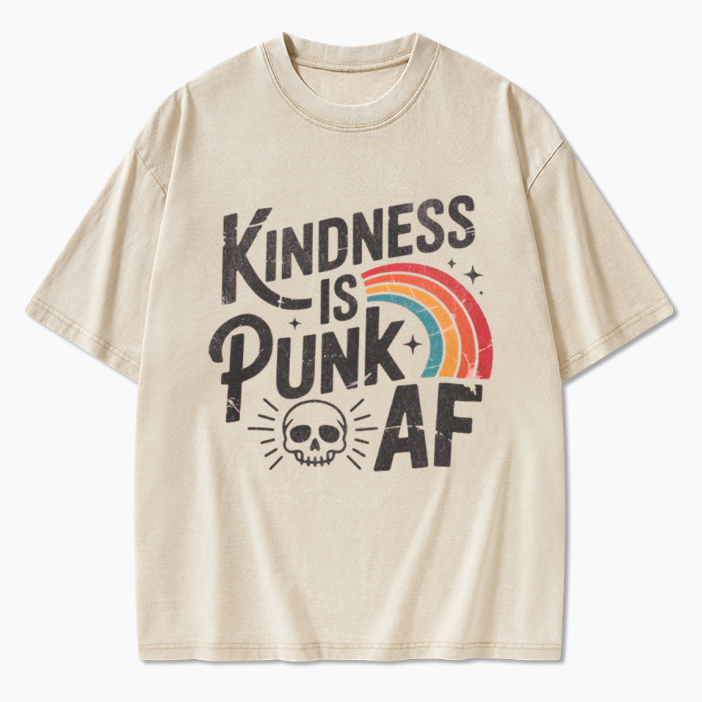 Kindness Is Punk AF Washed T-Shirt