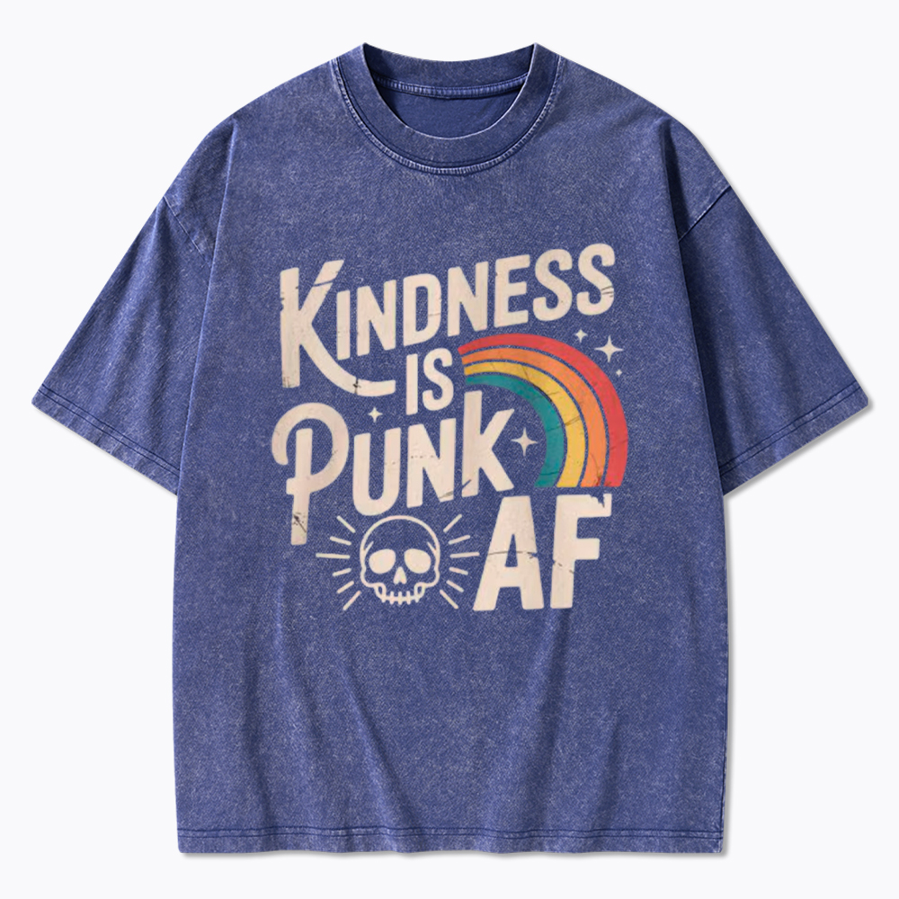 Kindness Is Punk AF Washed T-Shirt