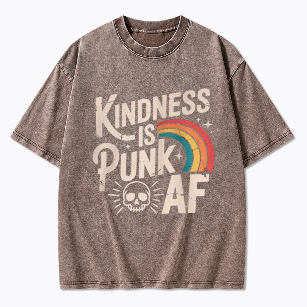Kindness Is Punk AF Washed T-Shirt