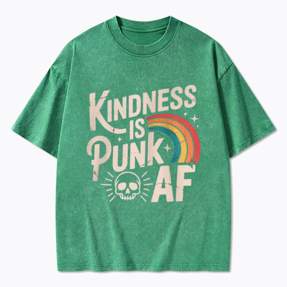 Kindness Is Punk AF Washed T-Shirt