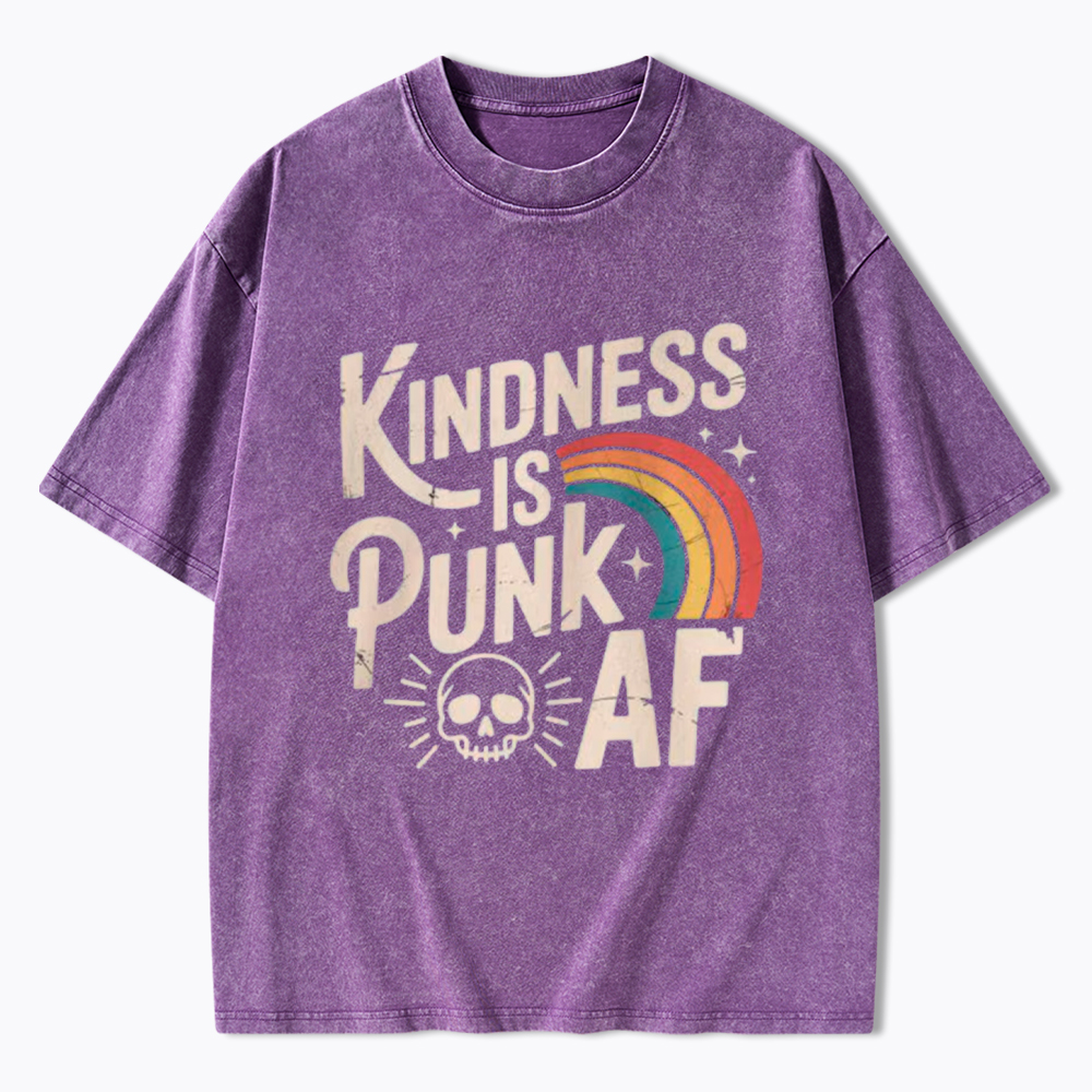 Kindness Is Punk AF Washed T-Shirt