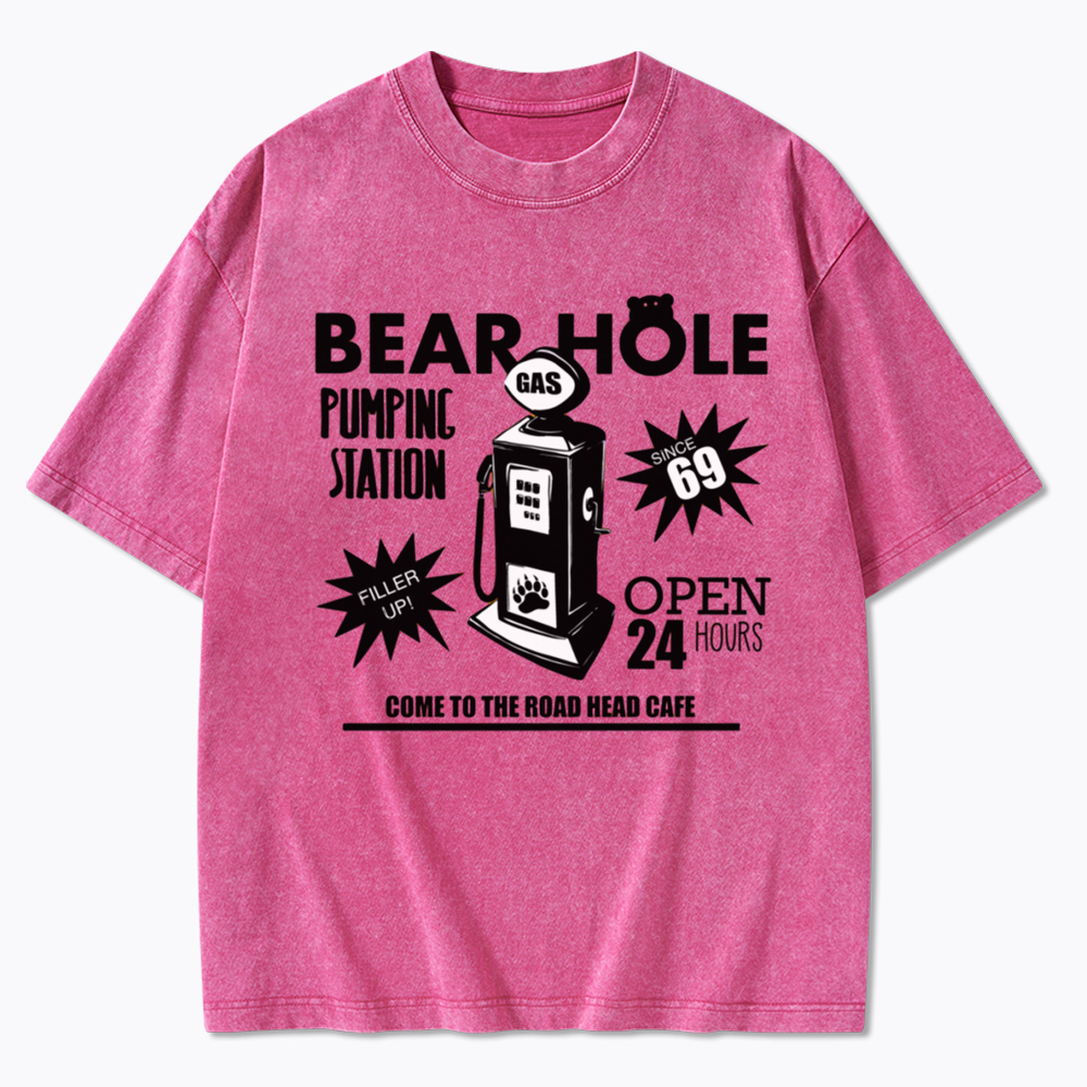 Bear Hole Gas Washed T-Shirt
