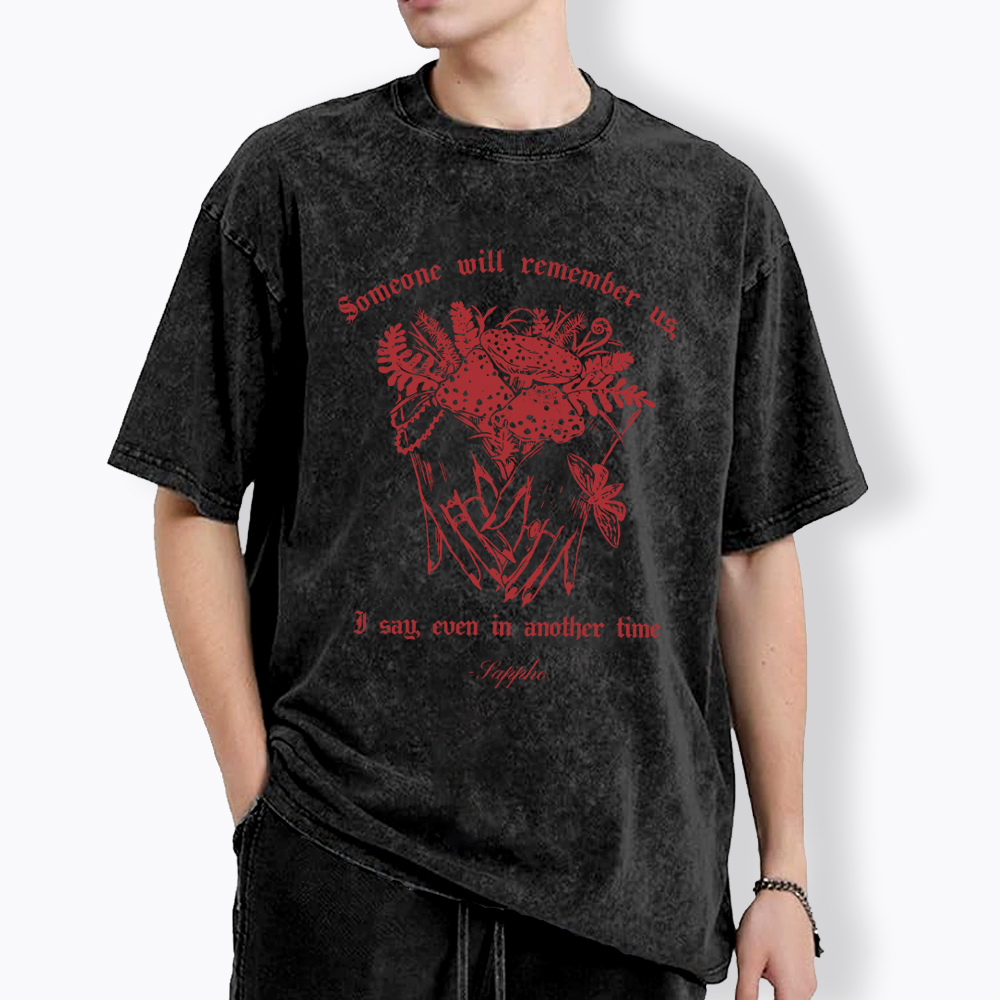 Sappho Poet Someone will Remember Us Washed T-Shirt