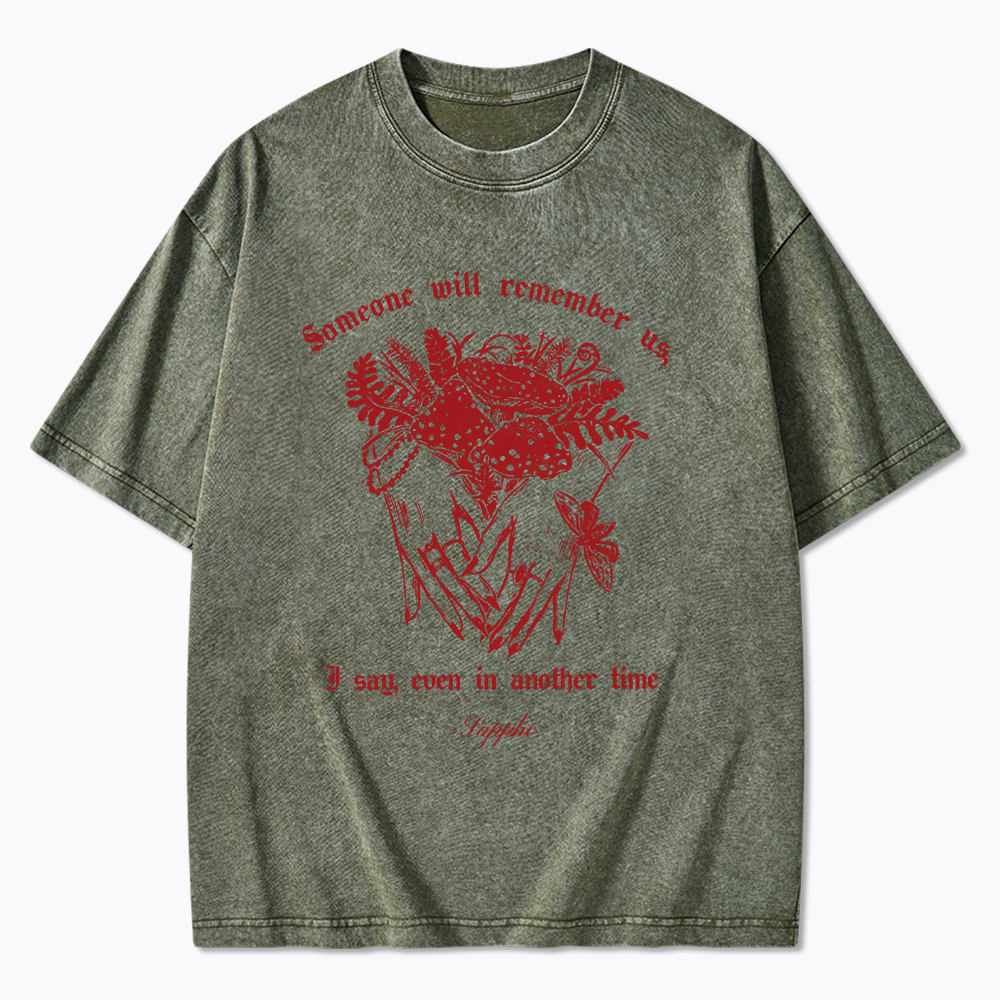 Sappho Poet Someone will Remember Us Washed T-Shirt