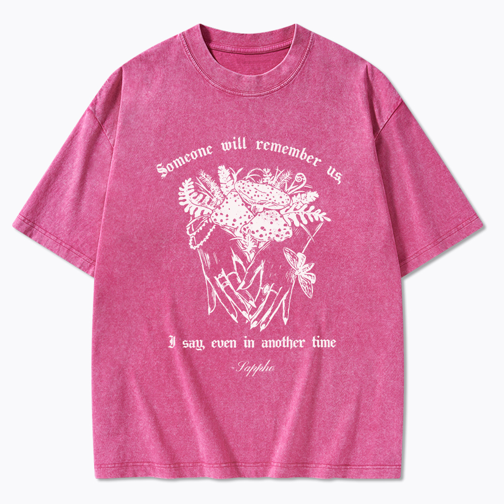 Sappho Poet Someone will Remember Us Washed T-Shirt