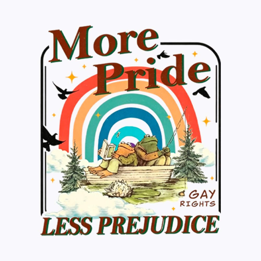 More Pride Less Prejudice Proud Ally Washed T-Shirt