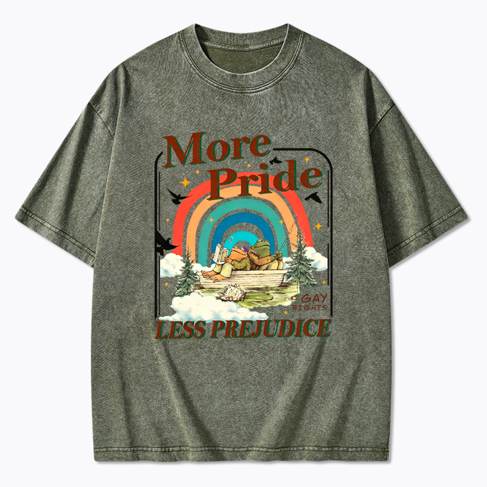 More Pride Less Prejudice Proud Ally Washed T-Shirt