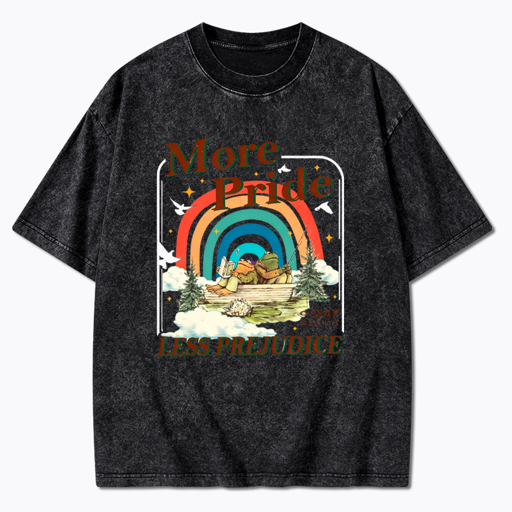 More Pride Less Prejudice Proud Ally Washed T-Shirt