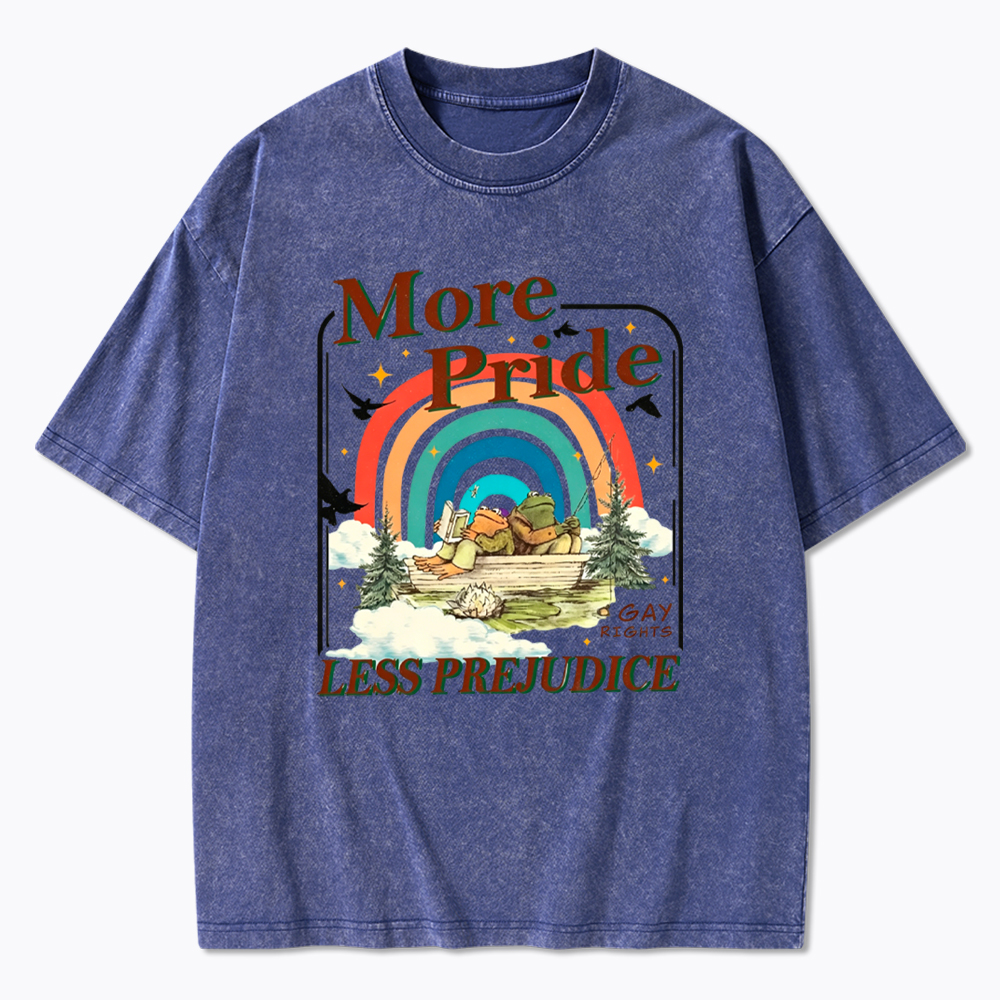 More Pride Less Prejudice Proud Ally Washed T-Shirt