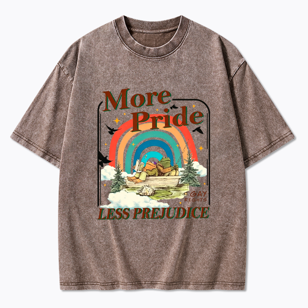 More Pride Less Prejudice Proud Ally Washed T-Shirt
