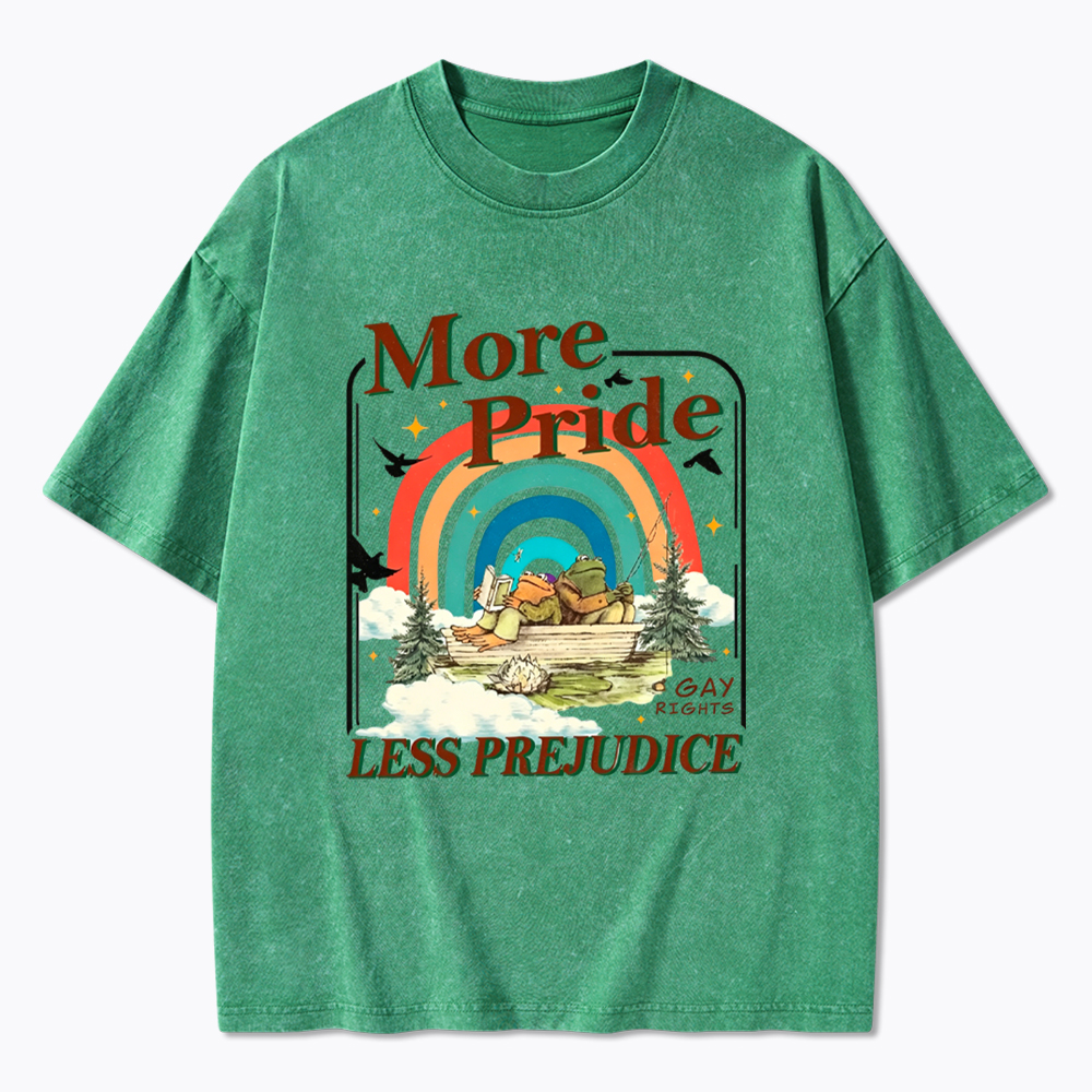 More Pride Less Prejudice Proud Ally Washed T-Shirt