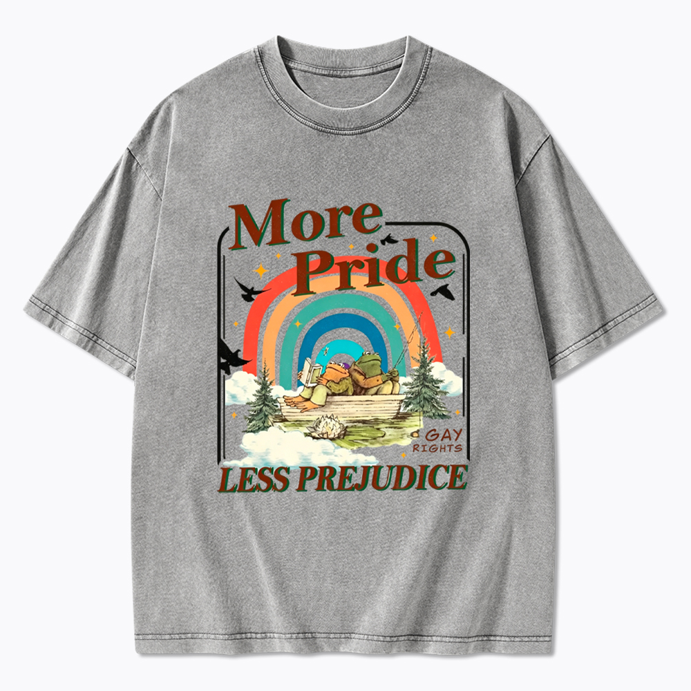 More Pride Less Prejudice Proud Ally Washed T-Shirt
