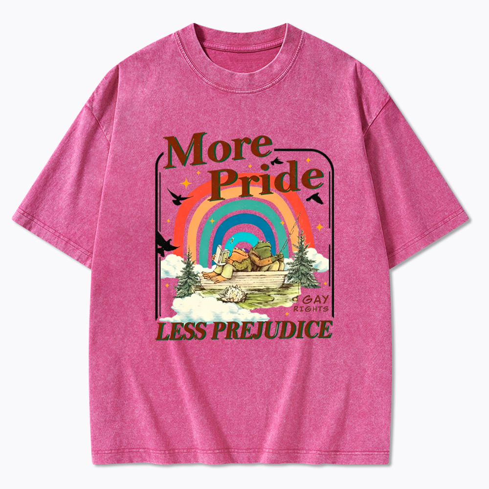 More Pride Less Prejudice Proud Ally Washed T-Shirt