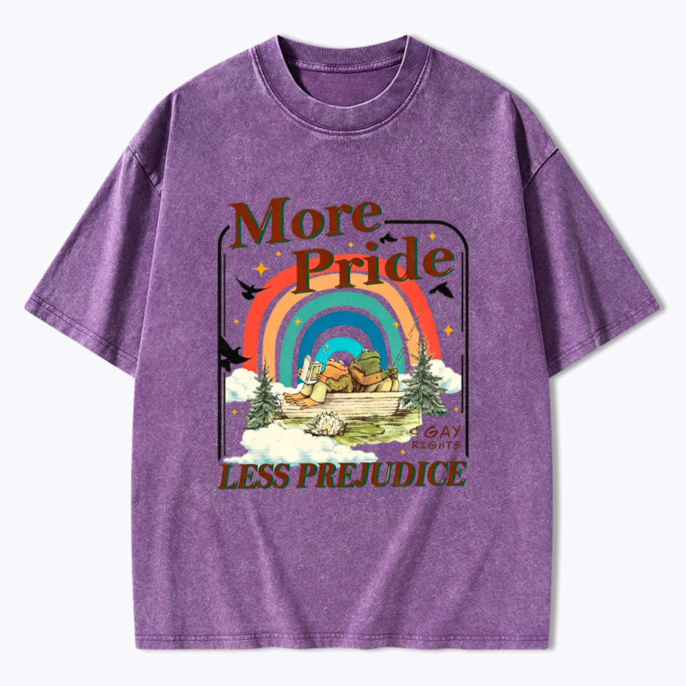 More Pride Less Prejudice Proud Ally Washed T-Shirt
