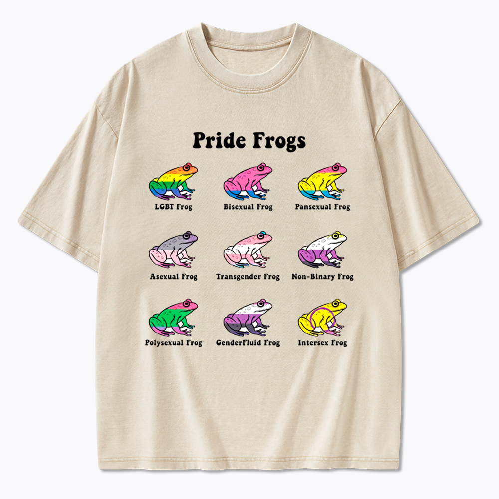 Pride Frogs Washed T-Shirt
