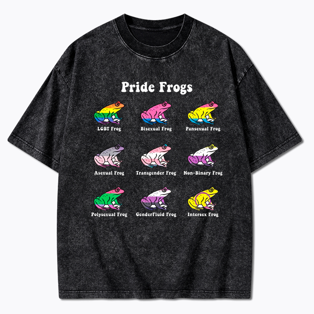 Pride Frogs Washed T-Shirt
