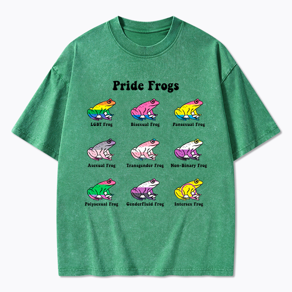 Pride Frogs Washed T-Shirt