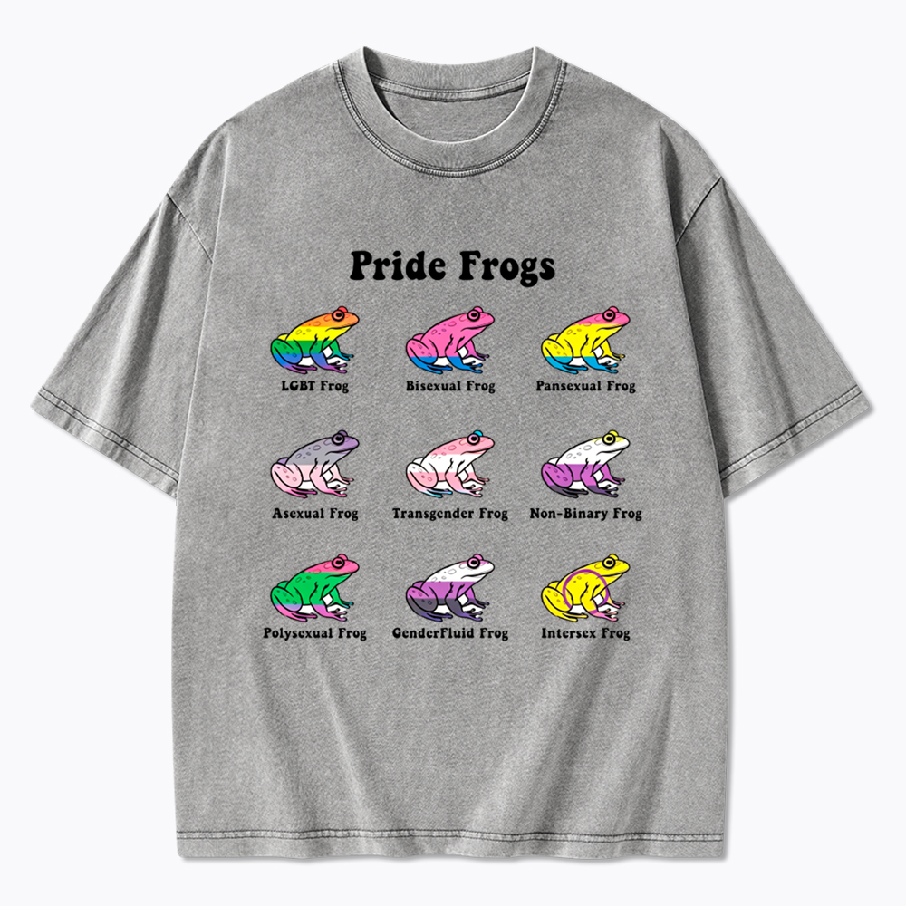 Pride Frogs Washed T-Shirt