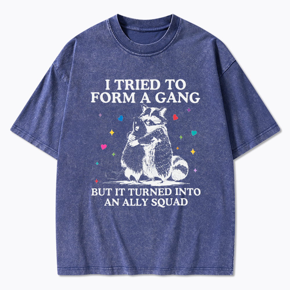 LGBTQ Straight Ally Washed T-Shirt