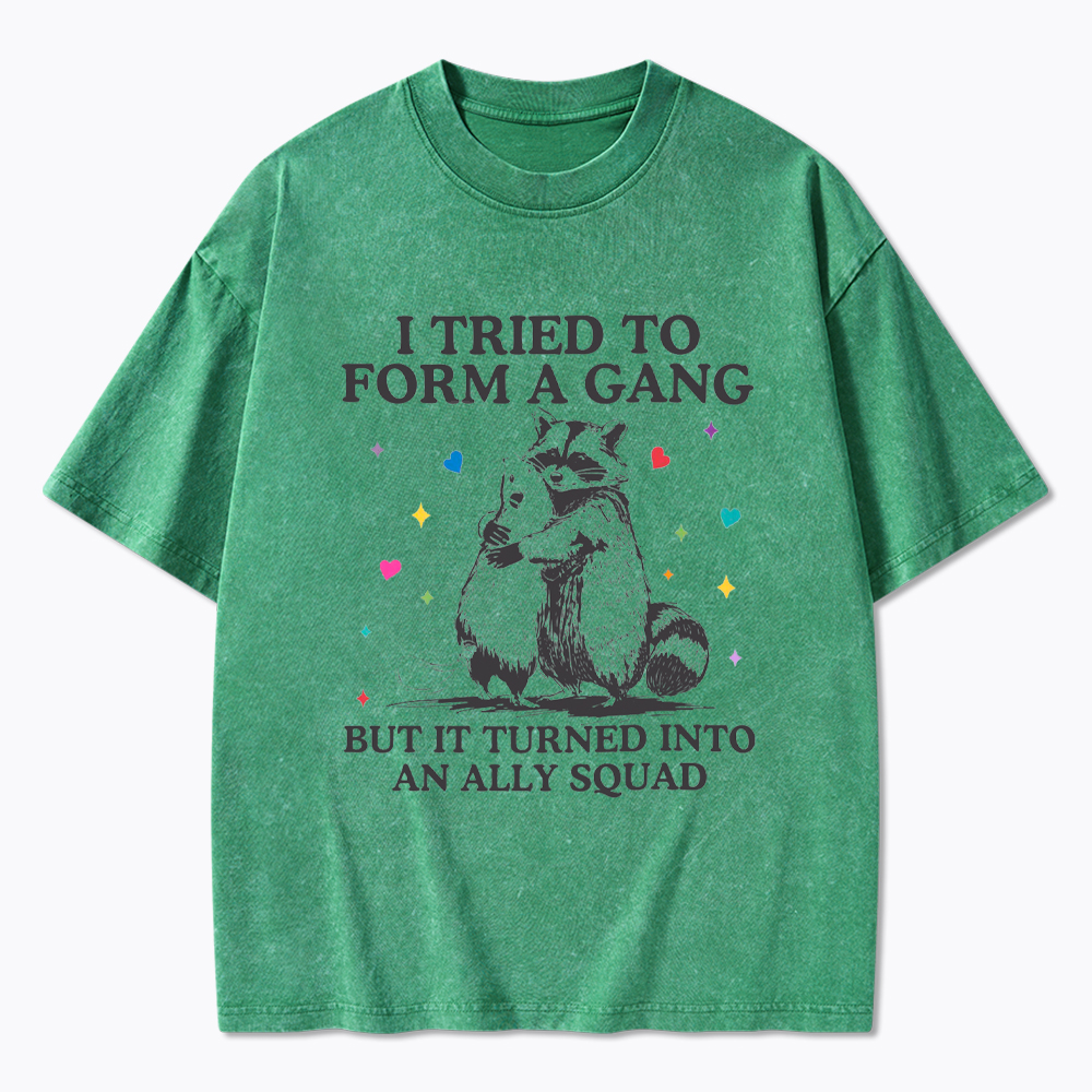 LGBTQ Straight Ally Washed T-Shirt