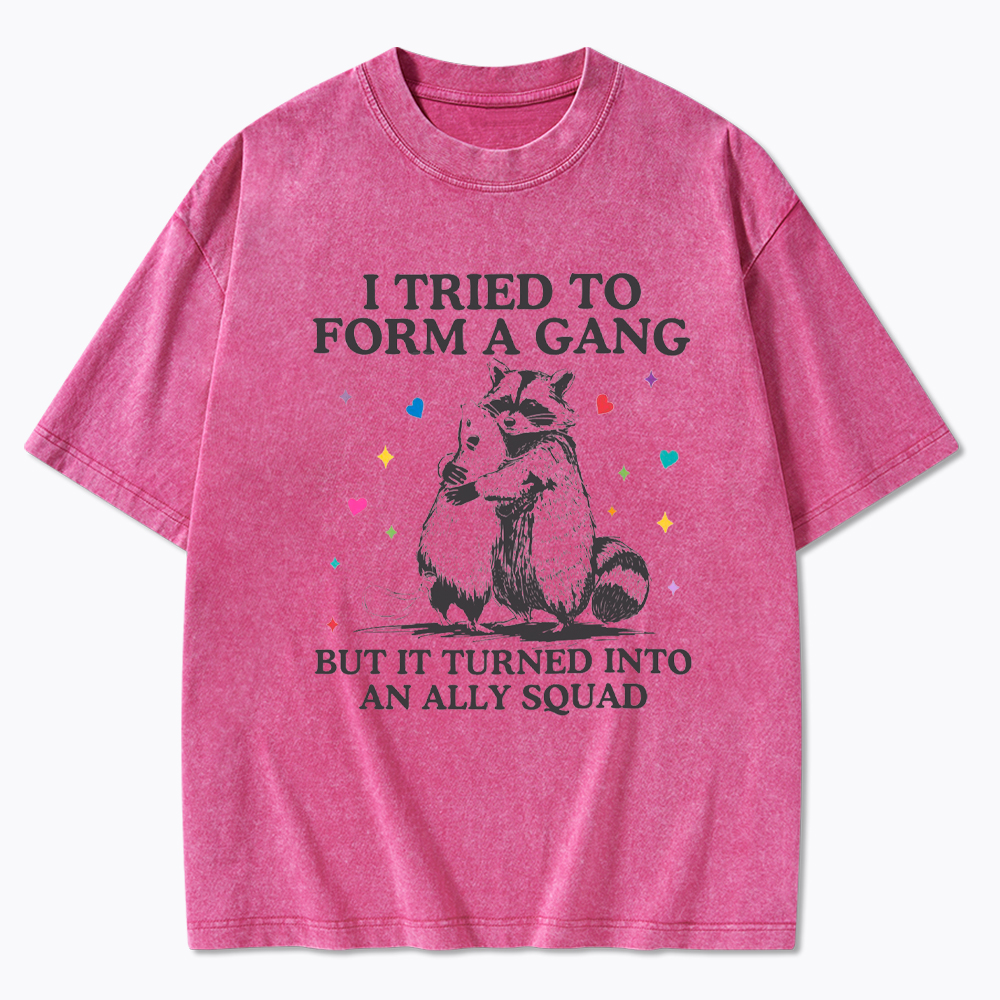 LGBTQ Straight Ally Washed T-Shirt