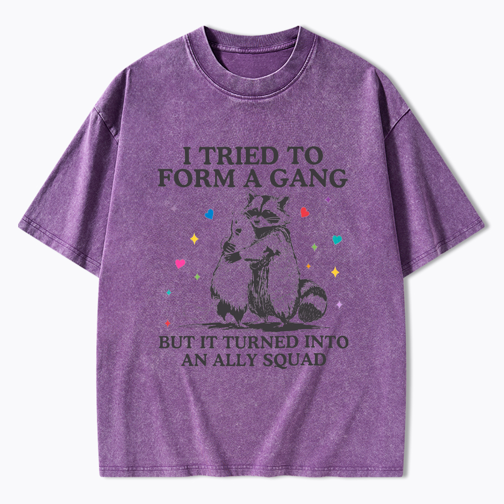 LGBTQ Straight Ally Washed T-Shirt