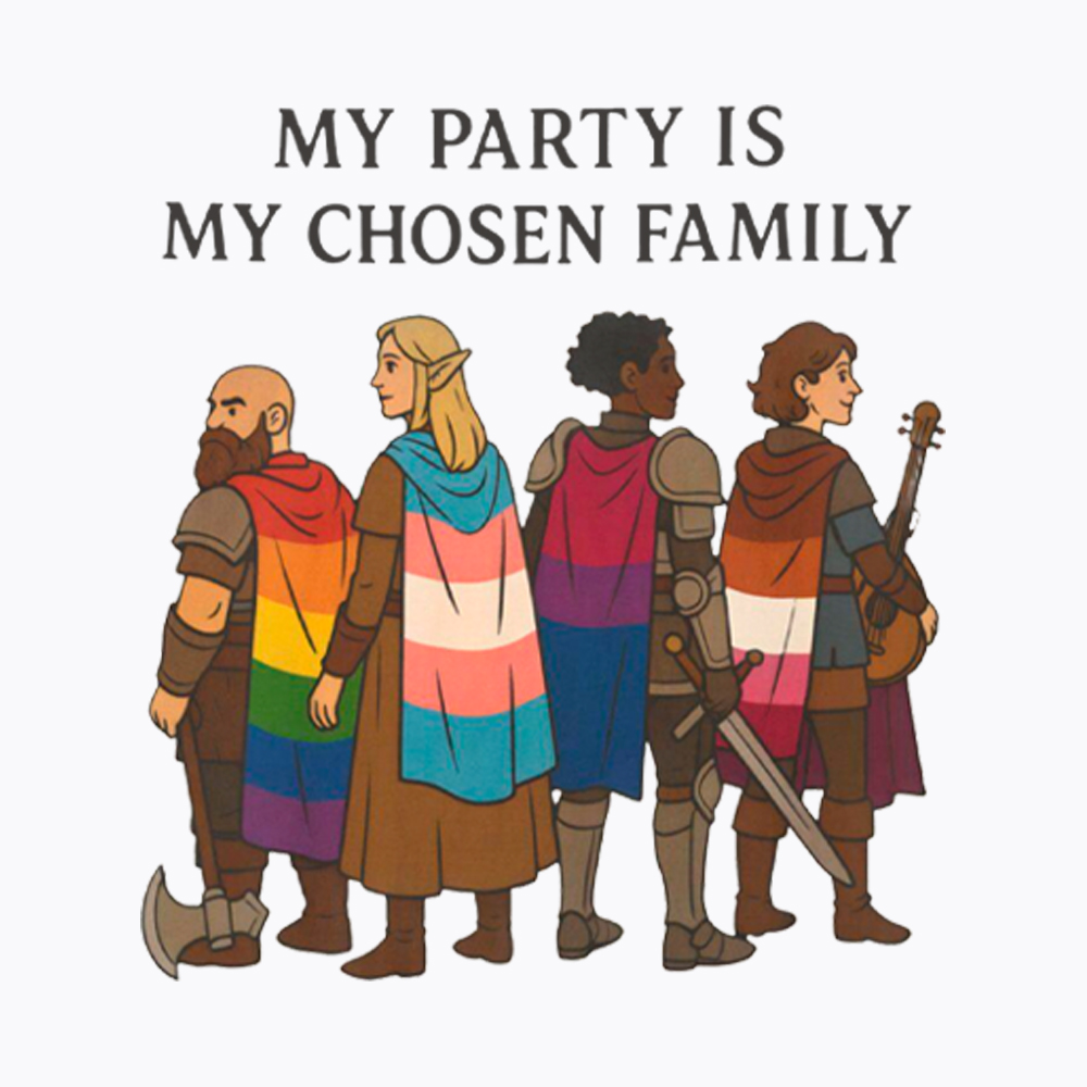 My Party is My Found Family Washed T-Shirt