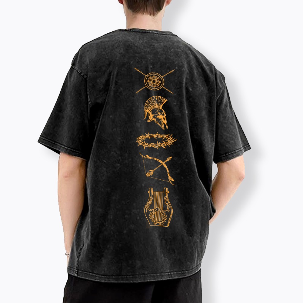 Song Of Achilles Name One Hero Who was Happy Washed T-Shirt
