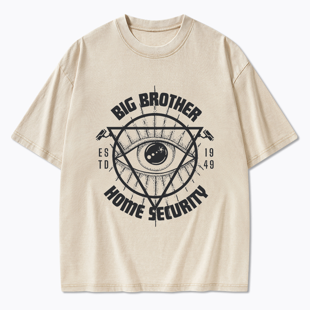 1984 Book Big Brother Washed T-Shirt