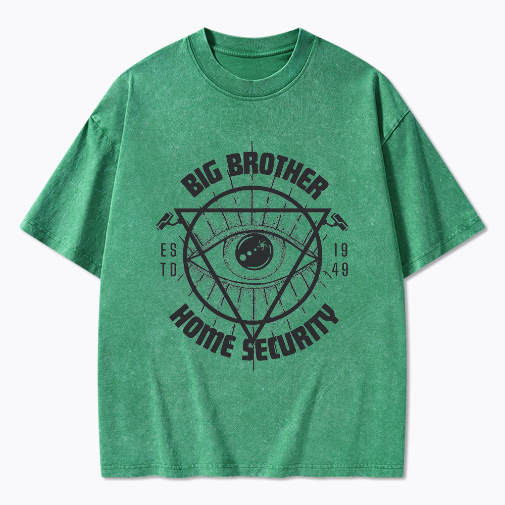 1984 Book Big Brother Washed T-Shirt
