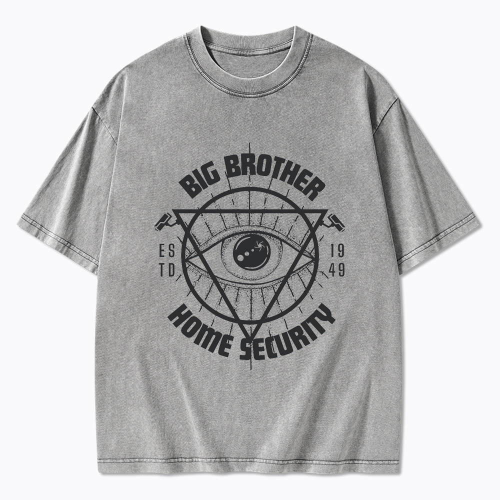 1984 Book Big Brother Washed T-Shirt