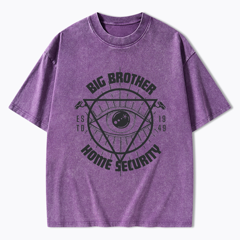 1984 Book Big Brother Washed T-Shirt