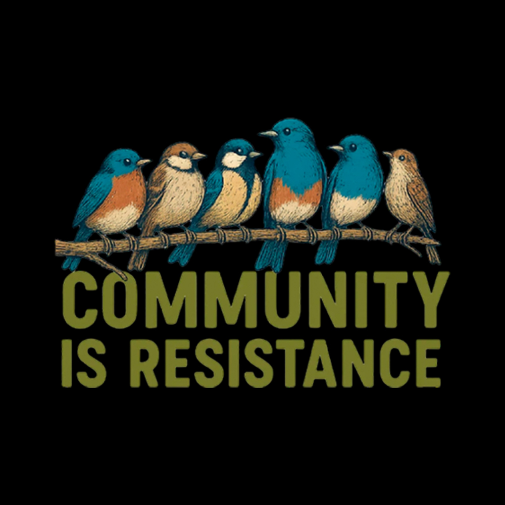 Community Is Resistance Peaceful Washed T-Shirt