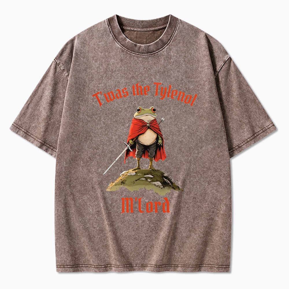 Twas the Tylenol M’Lord Pro Science Meme Washed T-Shirt