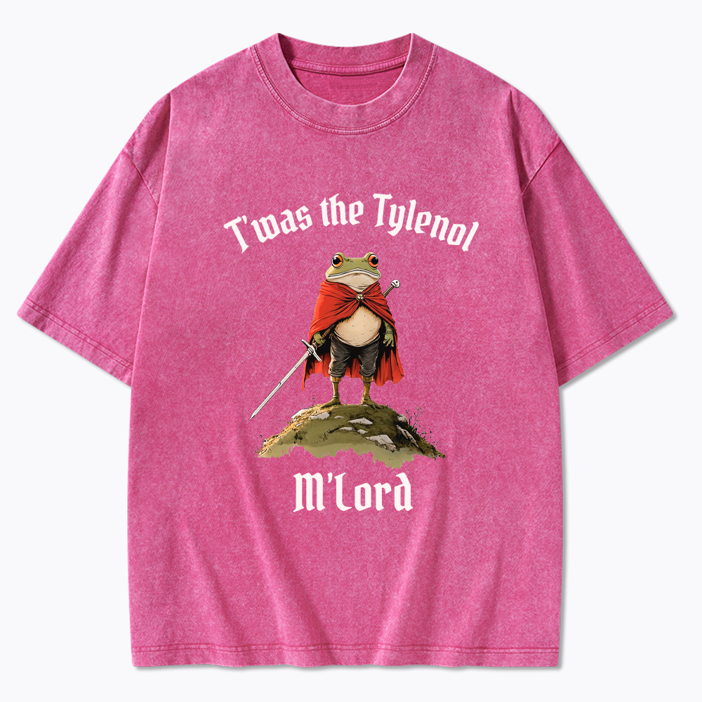 Twas the Tylenol M’Lord Pro Science Meme Washed T-Shirt