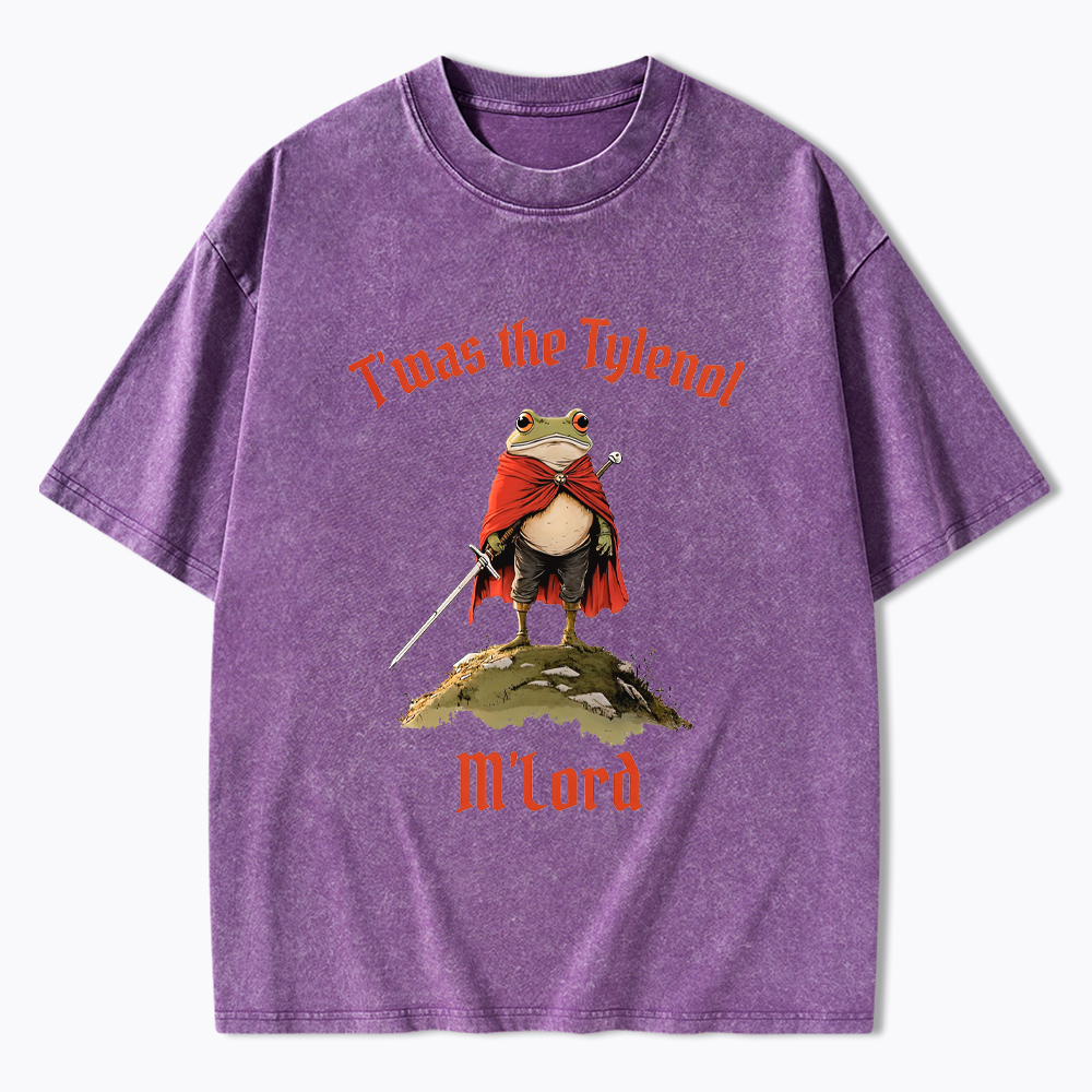 Twas the Tylenol M’Lord Pro Science Meme Washed T-Shirt