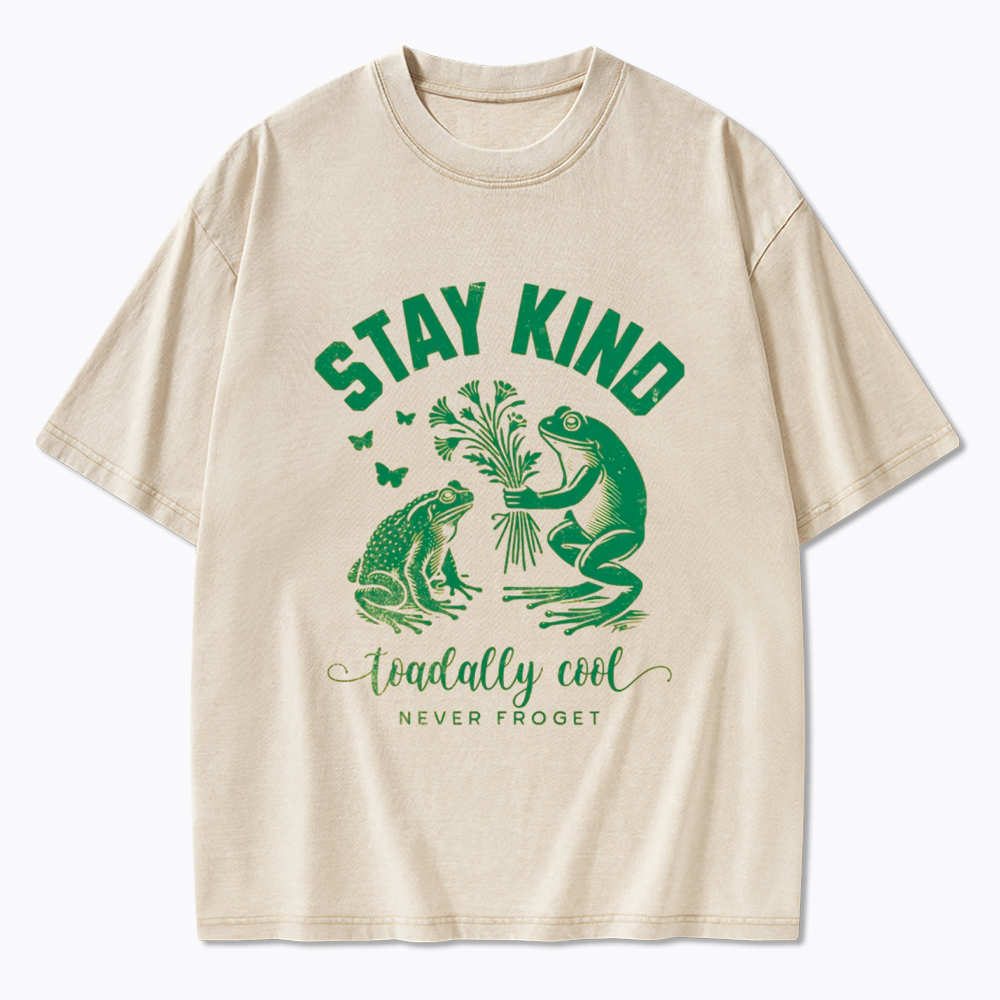 Stay Kind Frog & Toad Varsity Washed T-Shirt