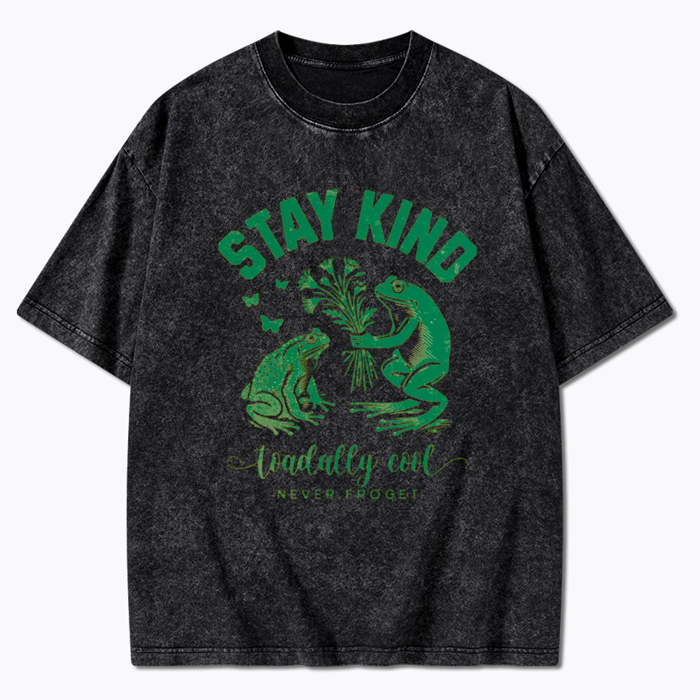 Stay Kind Frog & Toad Varsity Washed T-Shirt