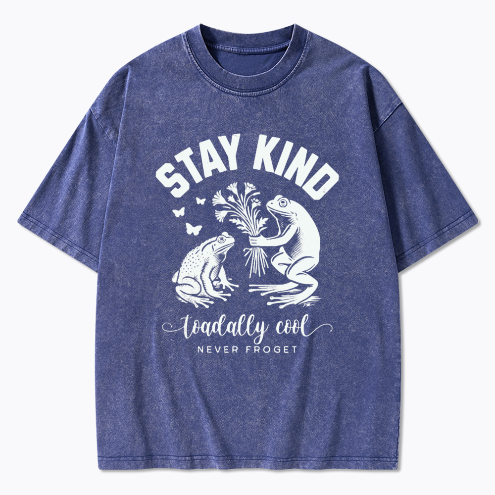 Stay Kind Frog & Toad Varsity Washed T-Shirt