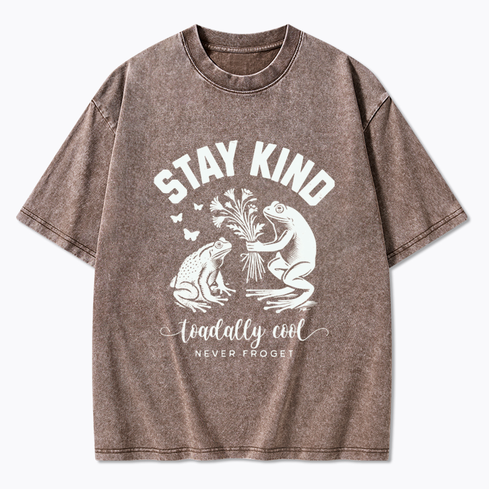 Stay Kind Frog & Toad Varsity Washed T-Shirt