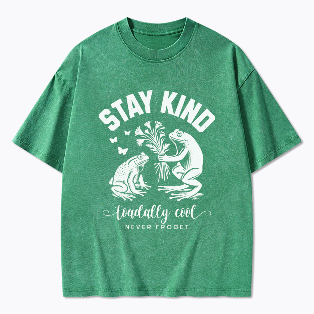 Stay Kind Frog & Toad Varsity Washed T-Shirt