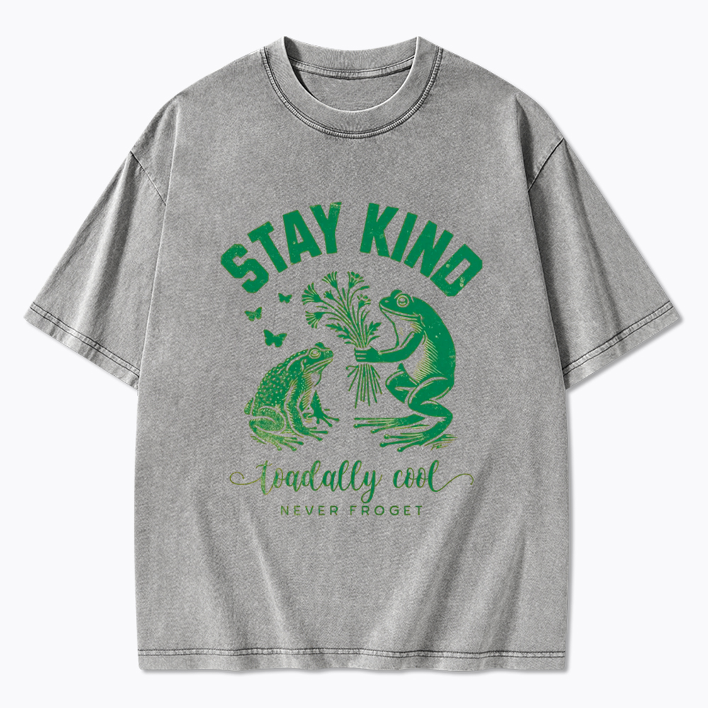 Stay Kind Frog & Toad Varsity Washed T-Shirt