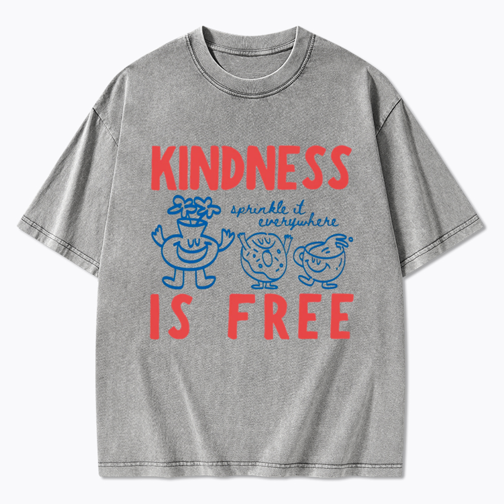 Kindness Is Free Washed T-Shirt
