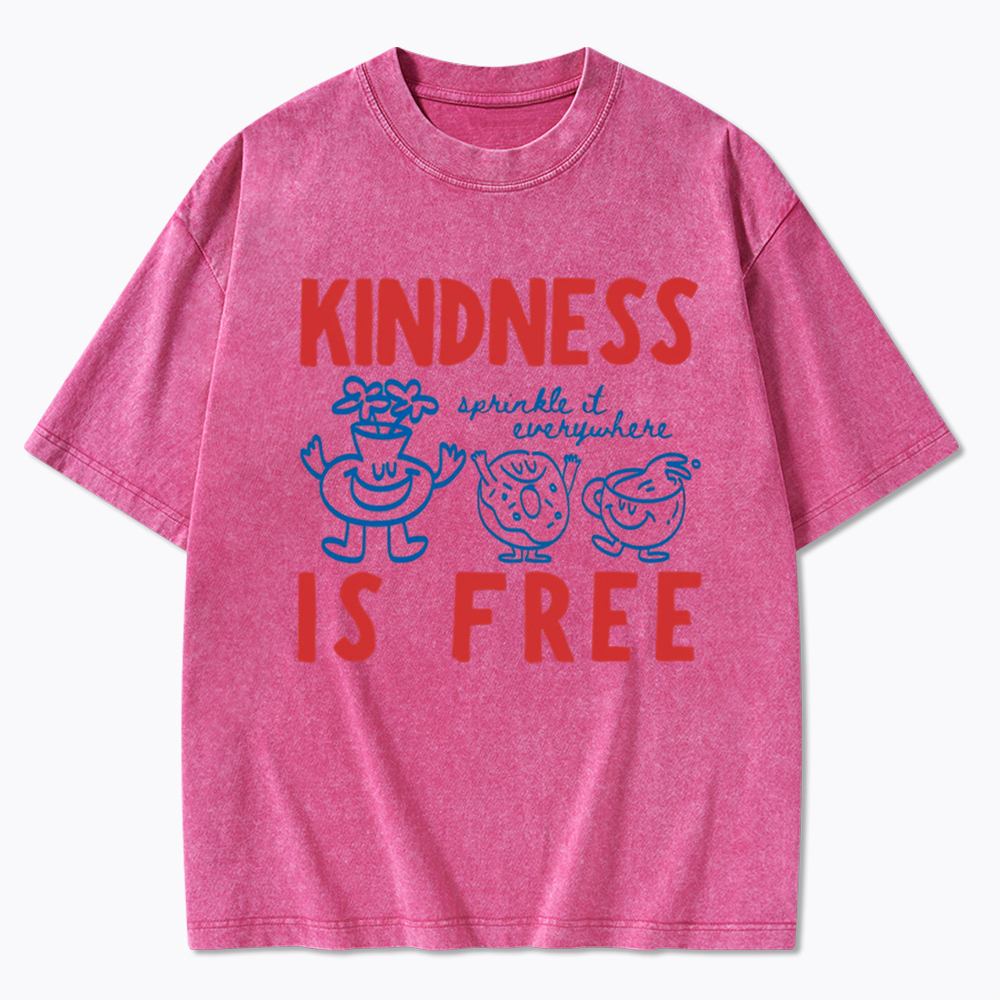 Kindness Is Free Washed T-Shirt