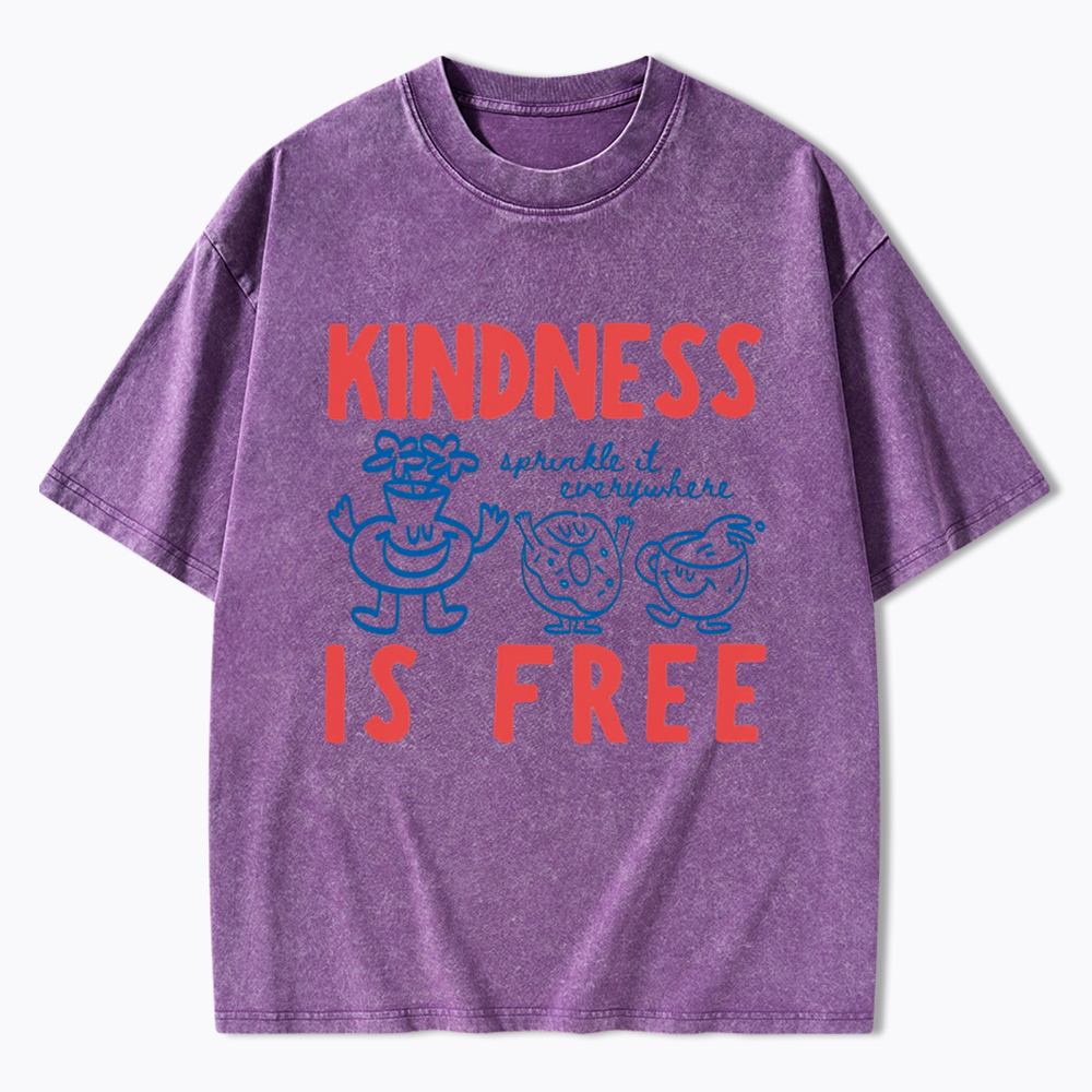 Kindness Is Free Washed T-Shirt