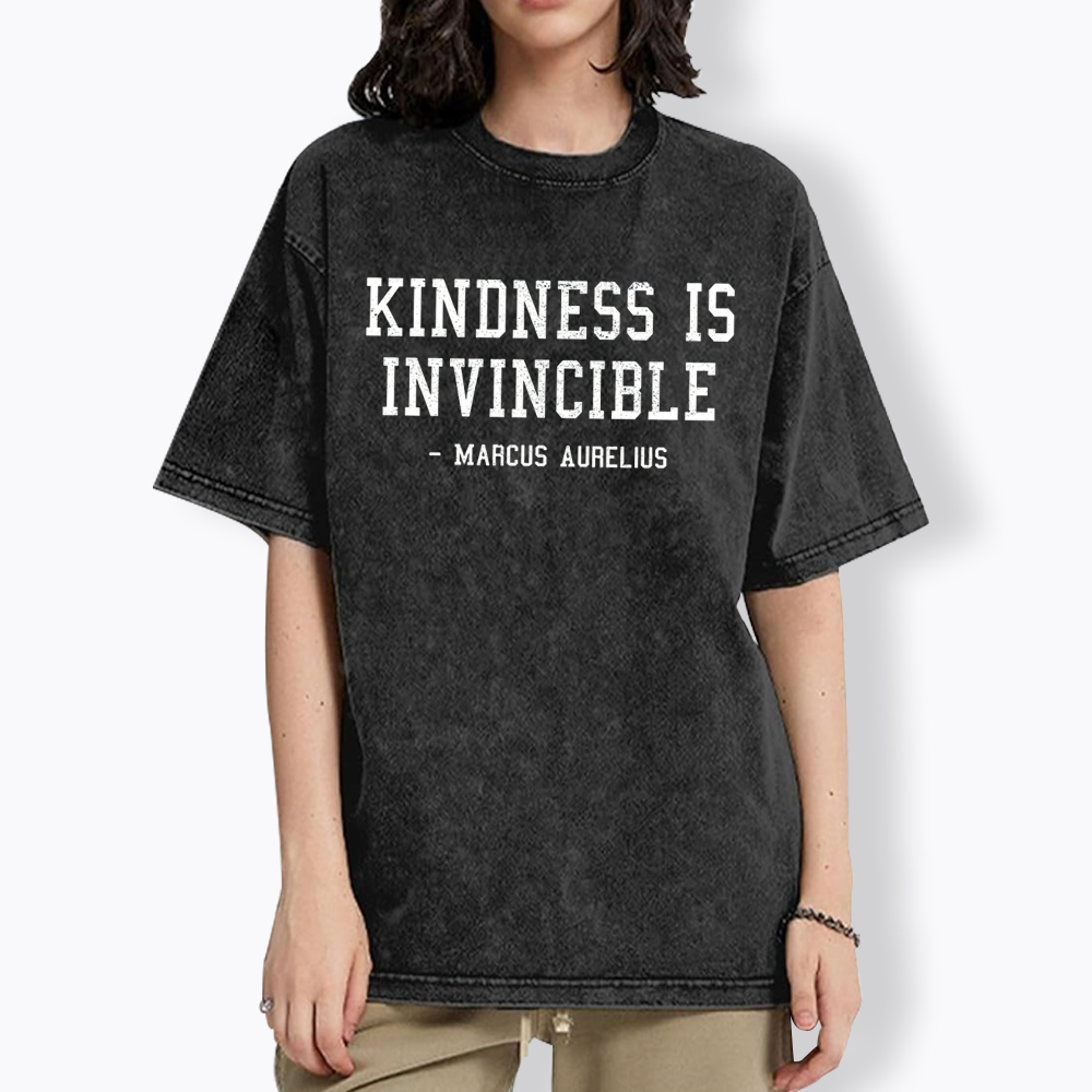 Kindness is Invincible Washed T-Shirt